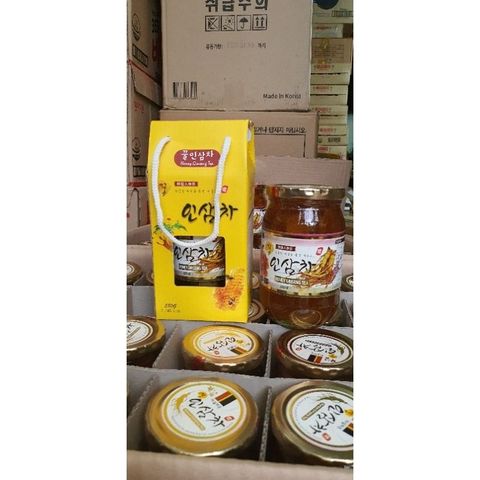 Sâm Mật Ong - Trà Nhân Sâm Mật Ong 580G Tăng Cường Sức Đề Kháng & Làm Đẹp Từ Thiên Nhiên, Thức Uống Bổ Dưỡng Hàng Ngày