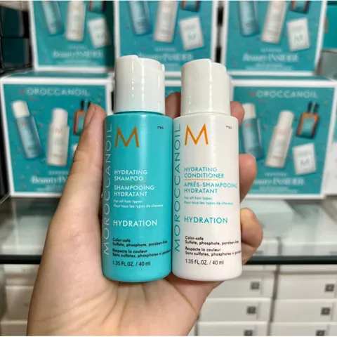 Minisize 40ml - mẫu thử Bộ Dầu Gội & Xả Siêu Mượt Moroccanoil