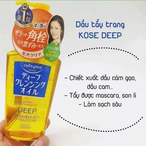 Dầu Tẩy Trang Kose Làm Sạch Sâu Softymo Deep Cleansing Oil (230ml)