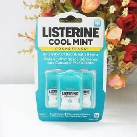 Viên Uống Thơm Miệng Listerine 72 Miếng - Đem Lại Hơi Thở Tươi Mát, Sạch Sẽ, Tiện Lợi Cho Mọi Lúc Giao Tiếp