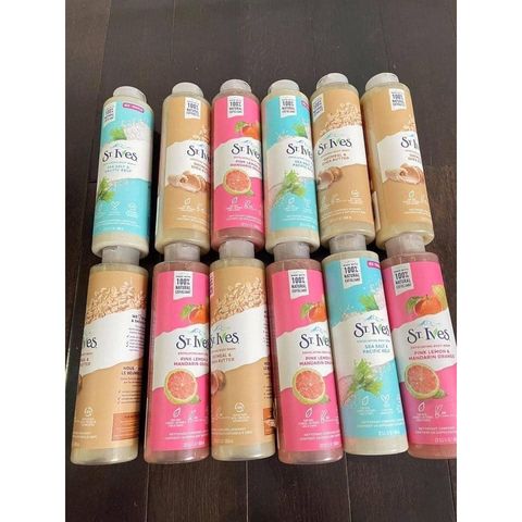 Sữa Tắm Tẩy Tế Bào Chết St.Ives Body Wash 650ml - Chăm Sóc Da Mềm Mịn, Chiết Xuất Tự Nhiên, Phù Hợp Mọi Loại Da