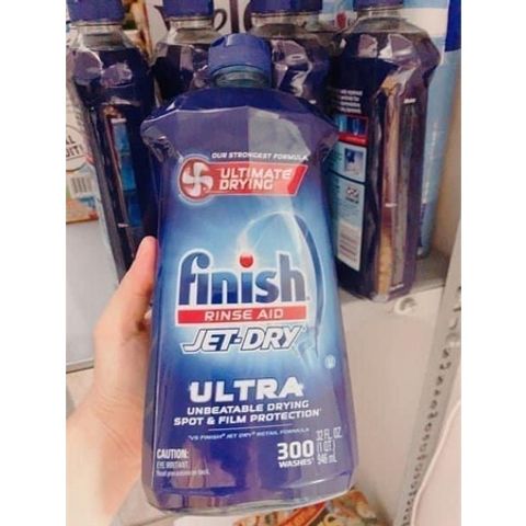 Nước dùng Finish cho máy rửa chén - 946ml, làm sạch, khô và bóng, sản phẩm vệ sinh chén bát và bếp hiệu quả