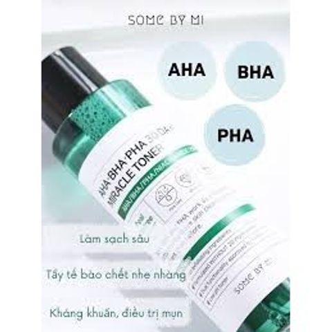Nước hoa hồng hỗ trợ mụn Some By Me 30days Miracle toner - 150ml