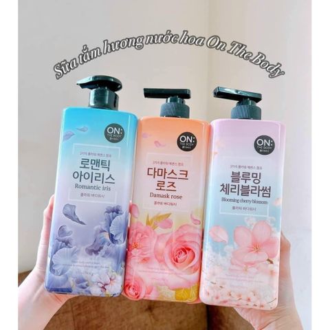 Sữa tắm On The Body 900g 875ml - Hàn Quốc - Hương hoa oải hương, chanh tươi, bưởi ngọt - Dưỡng ẩm và thư giãn da