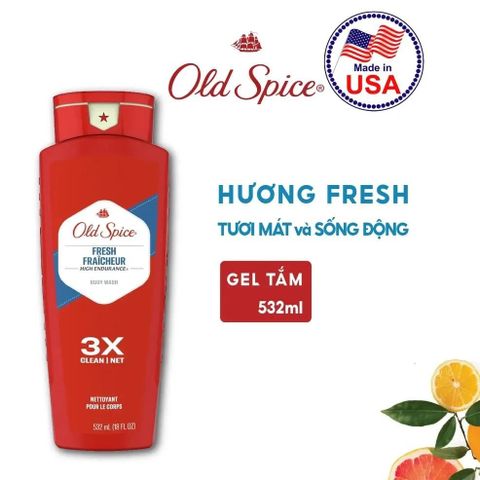 Sữa Tắm Dưỡng Body Old Spice 473ml cho Nam - Nhiều Mùi Hương Quyến Rũ, Giúp Làm Sạch và Nuôi Dưỡng Da