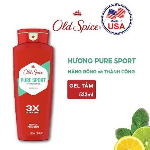 Sữa Tắm Dưỡng Body Old Spice 473ml cho Nam - Nhiều Mùi Hương Quyến Rũ, Giúp Làm Sạch và Nuôi Dưỡng Da