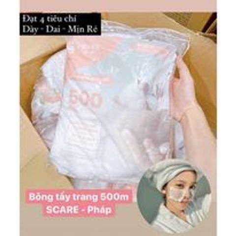 BÔNG TẨY TRANG S+ CARE TETRA LE SOIN LARETAT PUR PHÁP - 500 MIẾNG
