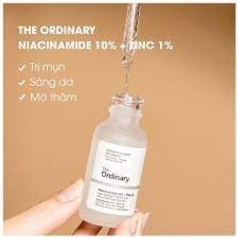 Serum Dưỡng Da The Ordinary Niacinamide 10% + Zinc 1% 30ml - Làm Sáng, Ngừa Mụn, Đặc Trị Da Nhờn, Da Mụn
