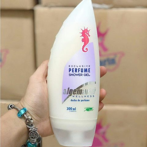 Sữa Tắm Cá Ngựa Algemarina Perfume 300ml & 600ml - Nuôi Dưỡng Da Mềm Mại, Hương Thơm Thư Giãn, Dành Cho Mọi Loại Da