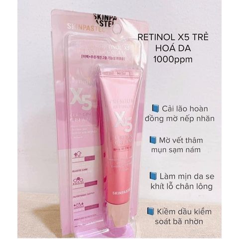 Kem Dưỡng Trẻ Hoá Da, Chống Lão Hoá & Ngăn Ngừa Mụn Retinol X5 - 30ml