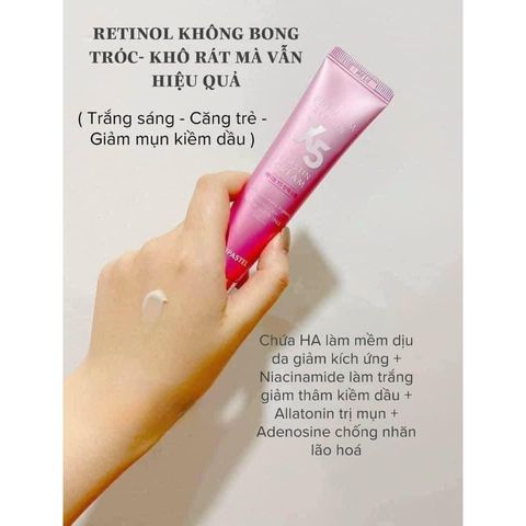 Kem Dưỡng Trẻ Hoá Da, Chống Lão Hoá & Ngăn Ngừa Mụn Retinol X5 - 30ml