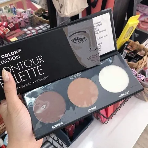Phấn Tạo Khối 3 Ô City Color Contour Effect Palette - Phấn Trang Điểm Tạo Khối, Highlight, Bronzer Cho Khuôn Mặt Tự Nhiên, Đẹp Rạng Ngời
