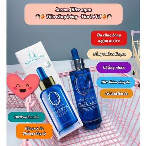 Tinh chất cấp nước phục hồi da Oz Witch Recipe Filler Aqua - 60ml 