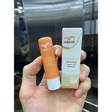 Son môi Rebirth Lanolin 3.7g - Chống khô nứt nẻ, Dưỡng ẩm tự nhiên cho môi, Thích hợp cho cả nam và nữ