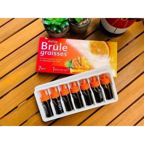 Nước Uống Detox Milica Extra Brule Graisse 7 Ống Vị Cam Dứa