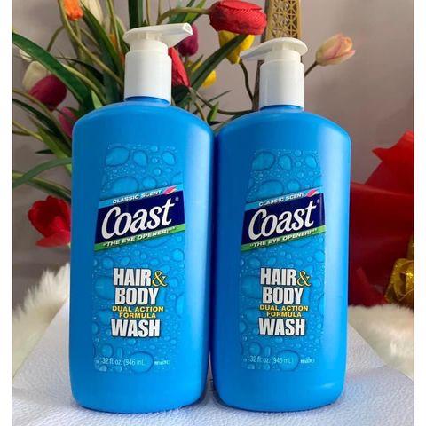 Sữa Tắm Gội 2 trong 1 Coast Classic Scent - Xà Bông Dưỡng Chất Cho Da và Tóc, Mùi Hương Tươi Mát, Chăm Sóc Cơ Thể Hiệu Quả