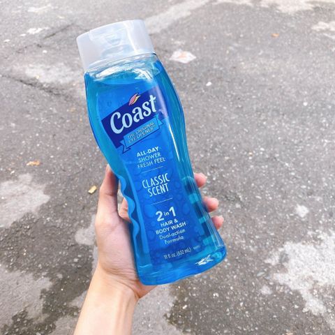 Sữa Tắm Gội 2 trong 1 Coast Classic Scent - Xà Bông Dưỡng Chất Cho Da và Tóc, Mùi Hương Tươi Mát, Chăm Sóc Cơ Thể Hiệu Quả