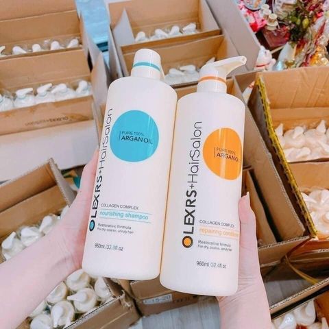 Cặp Dầu Gội Xả Phục Hồi Tóc Khô Hư Tổn Olexrs Argan Oil - Giải Pháp Khôi Phục Tóc Bóng Mượt Từ Thiên Nhiên