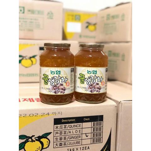Trà Chanh Gừng Mật Ong Hàn Quốc - Thức Uống Giải Khát Lành Mạnh, Hương Vị Độc Đáo, Tăng Cường Sức Khỏe, Hỗ Trợ Tiêu Hóa