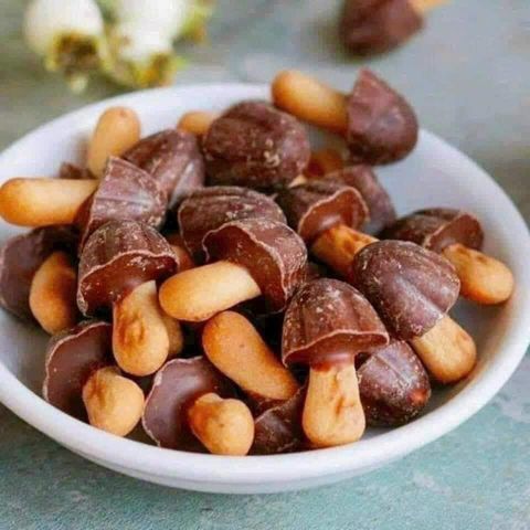 Bánh nấm socola sữa Meiji Chocorooms - Mỹ