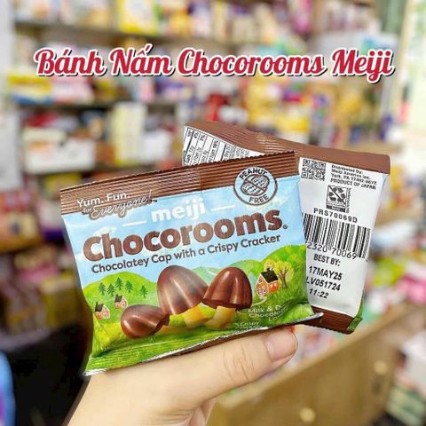 Bánh nấm socola sữa Meiji Chocorooms - Mỹ