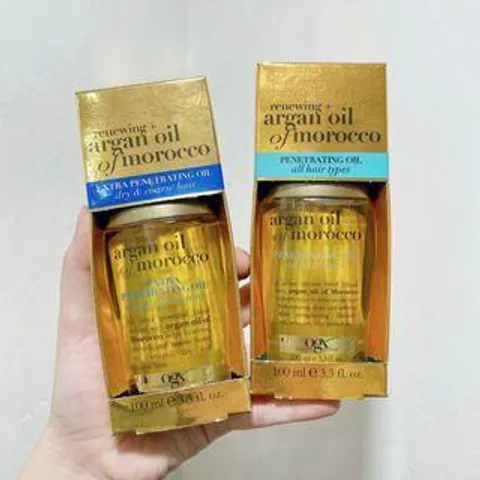 Tinh Dầu Dưỡng Tóc OgX Renewing Argan Oil Of Morocco 100ml - Phục Hồi Tóc Khô, Bóng Khỏe, Dễ Chải