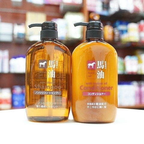 Gội - Xả Mỡ Ngựa Horse Oil Cosme Station Không Silicon -600ml