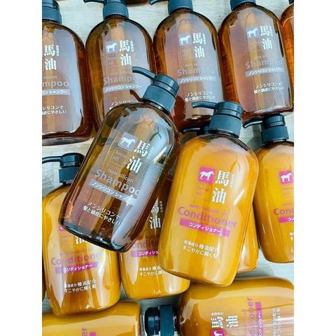 Gội - Xả Mỡ Ngựa Horse Oil Cosme Station Không Silicon -600ml