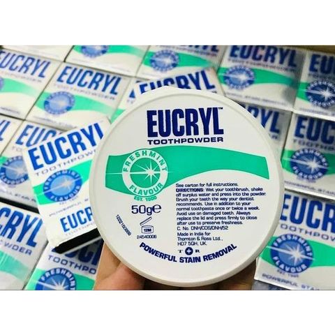 Kem Đánh Răng Eucryl Freshmint - Bột Chăm Sóc Răng Miệng, Hơi Thở Thơm Mát, Sạch Mảng Bám, Tiện Lợi Dùng Hàng Ngày