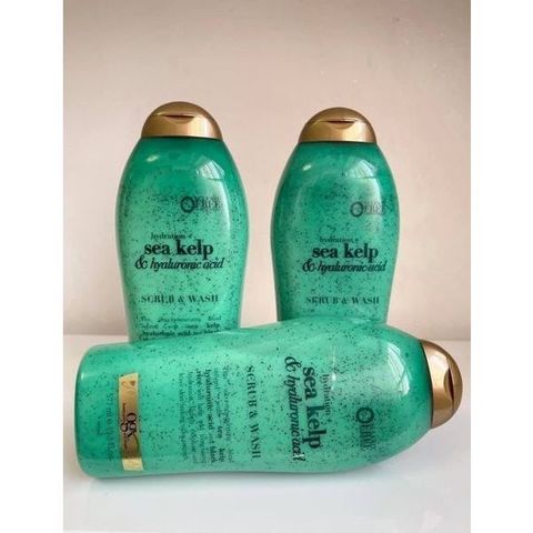 Sữa Tắm Tẩy Tế Bào Chết OGX 577ml - Dưỡng ẩm, Làm Sạch Da Từ Thiên Nhiên, Giáng Sinh Cùng Hương Thơm Dịu Nhẹ