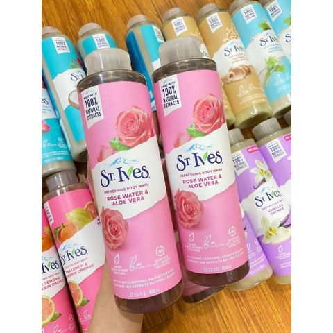 Sữa Tắm Dưỡng Da StIves 650ml - Đa Dạng Mùi Hương Tự Nhiên, Chăm Sóc Da Mềm Mại, Phù Hợp Cho Cả Gia Đình