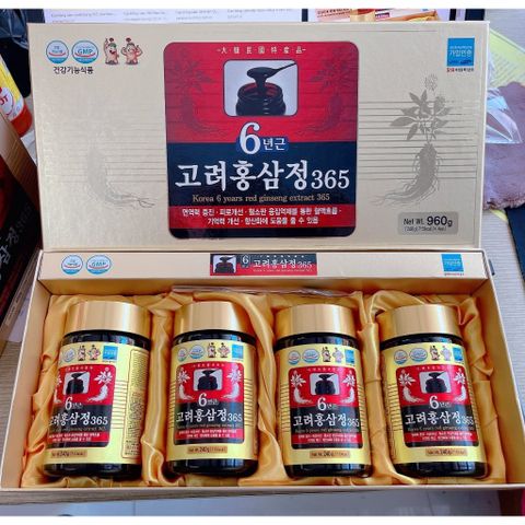 Set 2 - 4 Chai Cao Hồng Sâm Hàn Quốc GOLD 6 Năm Tuổi 250G - Tăng Cường Sức Khỏe, Cải Thiện Tinh Thần, Hỗ Trợ Tim Mạch
