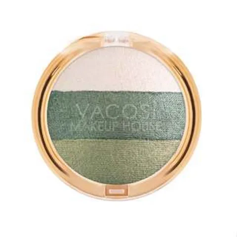 Phấn Mắt Vacosi Natural Studio Trio Eyeshadow - 06 - Greenie
