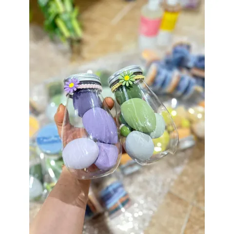 Hộp 6 mút trang điểm hình trứng (giao ngẫu nhiên màu) 