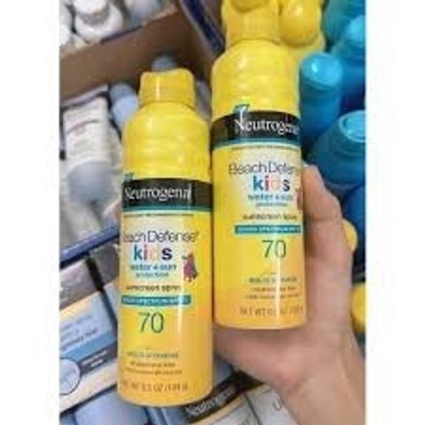 xịt chống nắng cho bé neutrogena beach defense kids spf 70