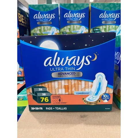 Băng Vệ Sinh ALWAYS Ultra Thin - Bảo Vệ Cao Cấp, Thiết Kế Siêu Mỏng, Thấm Hút Nhanh Chóng, Cảm Giác Thoải Mái Trong Ngày Kinh Nguyệt