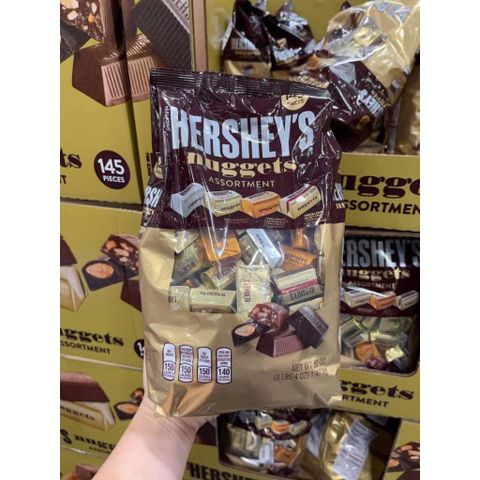 Kẹo Chocolate Hershey's Nuggets 1,47Kg - 145 Viên Ngọt Ngào Từ Mỹ - Snack Tuyệt Vời Cho Bữa Tiệc Và Món Ngon Hàng Ngày