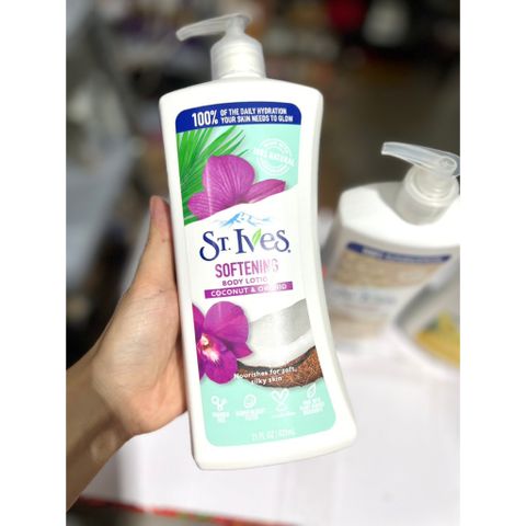 Dưỡng Thể St.ives Collagen & Elastin 621ml - Chăm Sóc Da Cung Cấp Độ Ẩm, Tăng Độ Đàn Hồi và Giảm Nếp Nhăn.