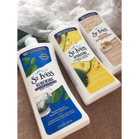 Dưỡng Thể St.ives Collagen & Elastin 621ml - Chăm Sóc Da Cung Cấp Độ Ẩm, Tăng Độ Đàn Hồi và Giảm Nếp Nhăn.