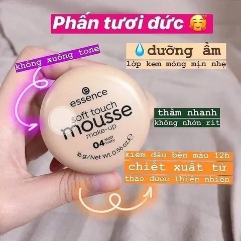 Phấn Tươi Đức Essence Soft Touch Mousse - 16G