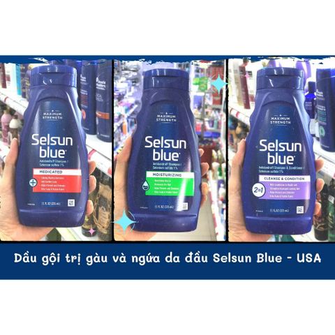 Dầu Gội Giảm Gàu Ngứa Selsun Blue 325ml - Giải Pháp Hiệu Quả Cho Da Đầu Khỏe Mạnh, Loại Bỏ Gàu Và Ngứa Tức Thì