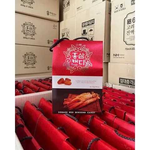 Kẹo hồng sâm Korea red ginseng candy - 200G