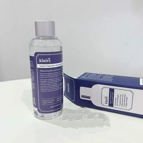 Nước Hoa Hồng Klairs 180ml Không Mùi - Toner Dưỡng Da Nhạy Cảm, Cân Bằng Độ Ẩm, Giúp Da Mềm Mại, Tự Nhiên