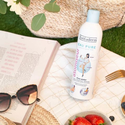 Xịt Khoáng Evoluderm Atomiseur Eau Pure - Dưỡng Ẩm & Làm Dịu Da Khô, Phù Hợp Cho Mọi Loại Da, Sử Dụng Hàng Ngày