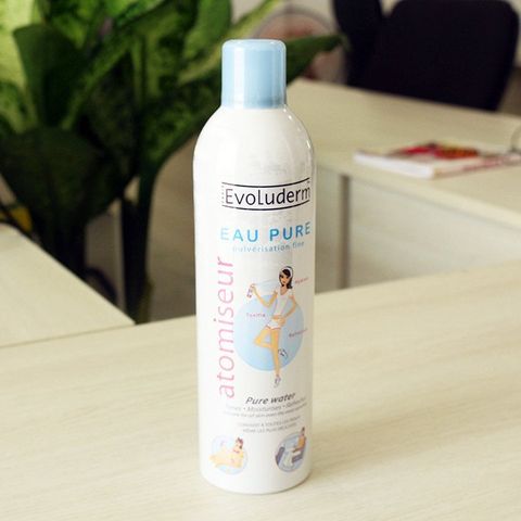 Xịt Khoáng Evoluderm Atomiseur Eau Pure - Dưỡng Ẩm & Làm Dịu Da Khô, Phù Hợp Cho Mọi Loại Da, Sử Dụng Hàng Ngày