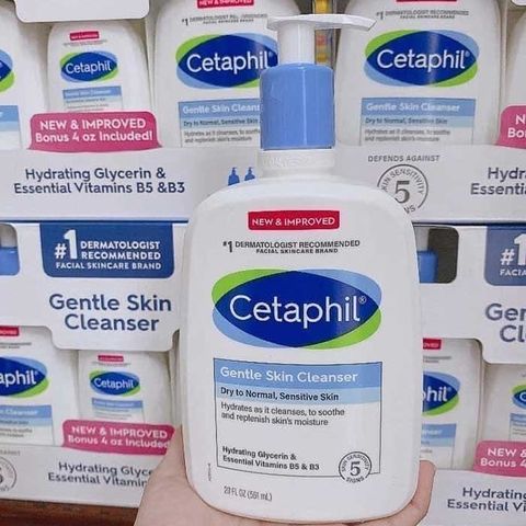Sữa Rửa Mặt Cetaphil Gentle Skin Cleanser 591ml - Dưỡng Da Mịn Màng, Thích Hợp Cho Mọi Loại Da, An Toàn Cho Trẻ Em