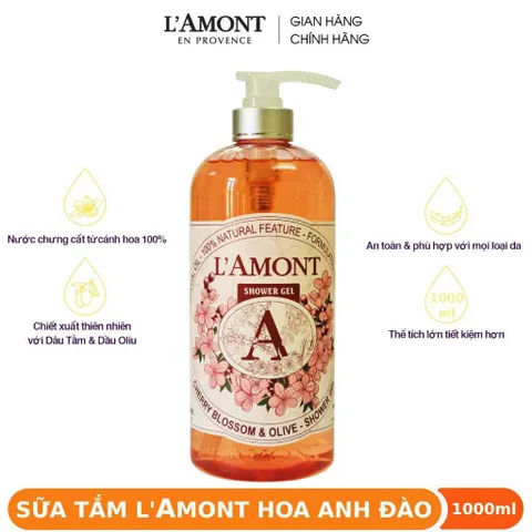 Sữa Tắm LAmont En Provence 1000ml/chai-2 mùi