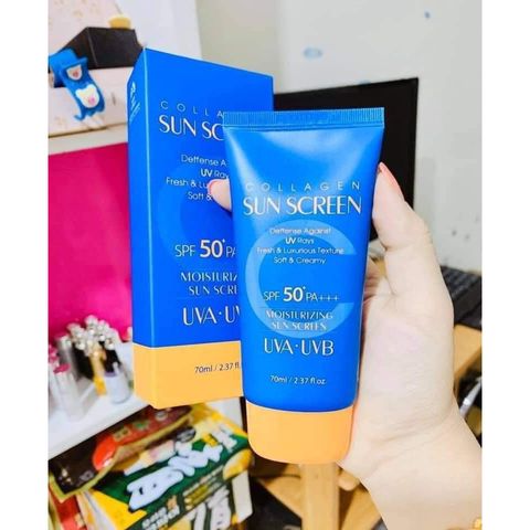Kem Chống Nắng 3W Collagen Sun Cream Moisturizing SPF 50 - Bảo Vệ Da Khỏe Mạnh và Ẩm Mướt, Phù Hợp Mọi Loại Da