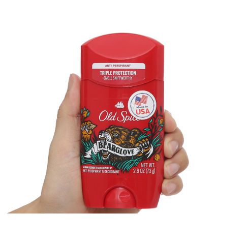 Lăn Khử Mùi Old Spice Dạng Sáp 73G-85G - Khử Mùi Hiệu Quả, Hương Thơm Tự Tin, Dành Cho Nam Giới