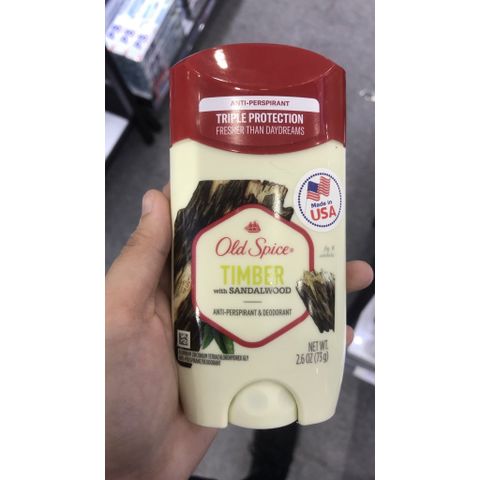 Lăn Khử Mùi Old Spice Dạng Sáp 73G-85G - Khử Mùi Hiệu Quả, Hương Thơm Tự Tin, Dành Cho Nam Giới